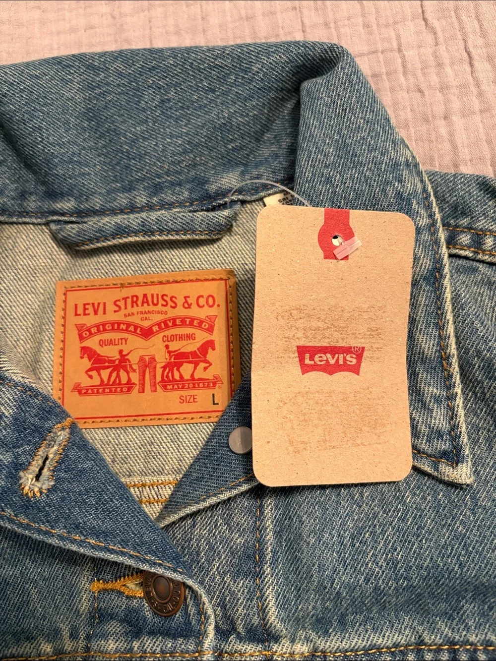 Levi's Kids Denim Vest in Classic Blue